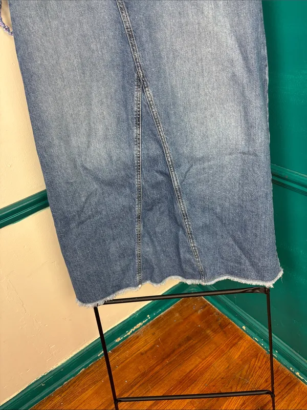 Lucky Brand Light Blue maxi Denim Skirt - Image 4