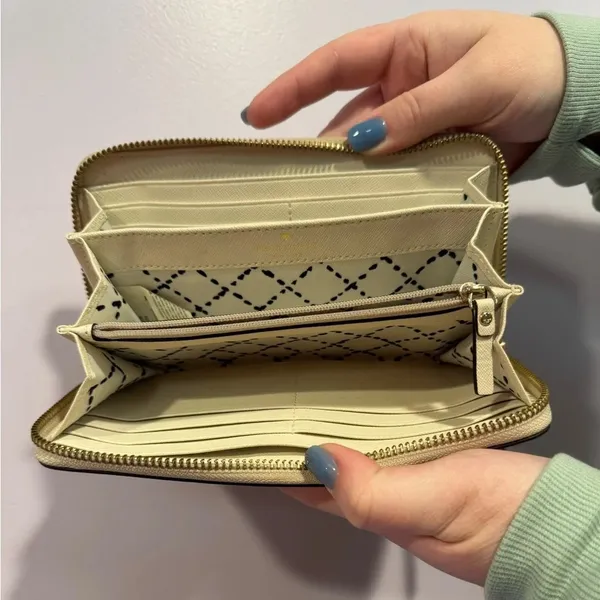 Kate Spade‎ cream bifold zipper wallet - Image 3