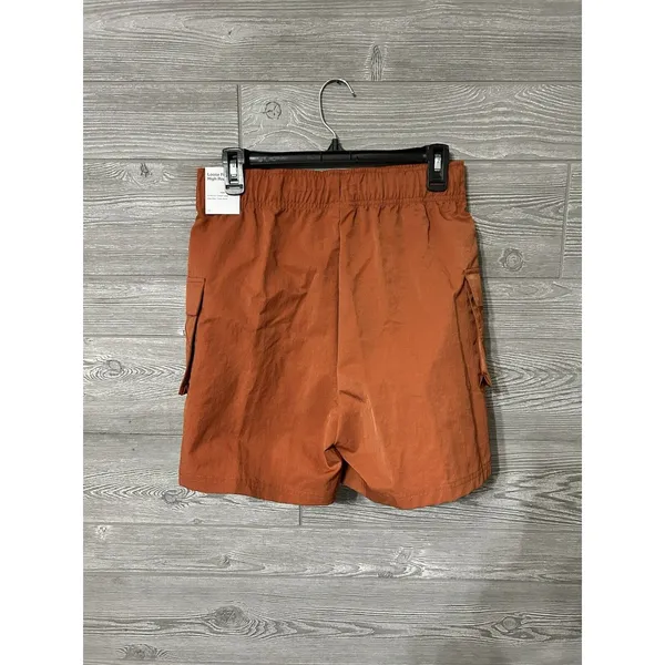 Nike Womens Loose Fit High Rise Shorts Burnt Orange‎ Small - Image 2