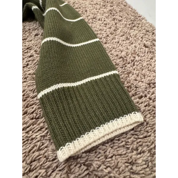 Industry Green & White Striped‎ Knit Sweater XS New Without Tags - Image 3