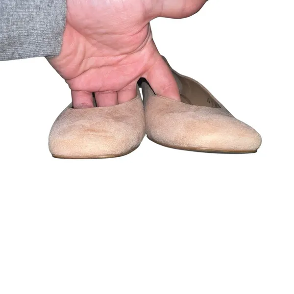 Franco Sarto Guliana Suede Leather Pumps Women's Size 6.5 Tan‎ Chunky Heel Shoes - Image 3