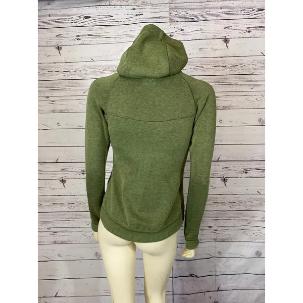 Nike Olive Green Hooded Zip Athletic Thumbholes Sleeves size XS - Image 7