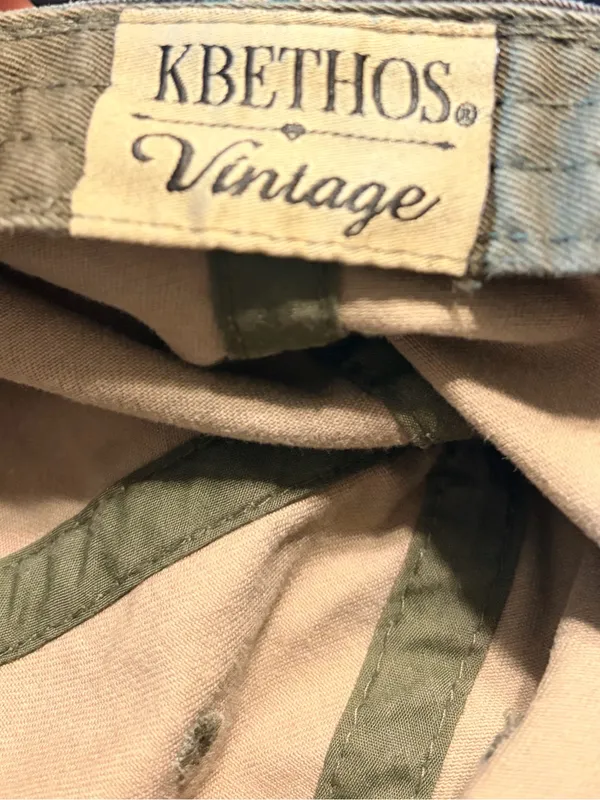 KBETHOS Camouflage Distressed Baseball Cap in Green, Brown, Tan - Image 3
