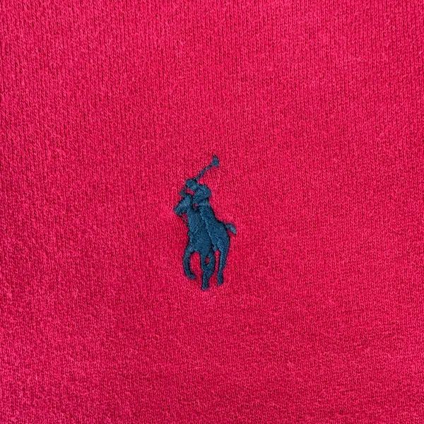 Vintage 90s Polo Ralph Lauren Rugby Red Collared Striped Long Sleeve T-shirt - Image 5