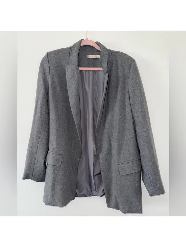 Bohme Be Cool Business Preppy Academia Collared Blazer Stripe Accents small - Image 4