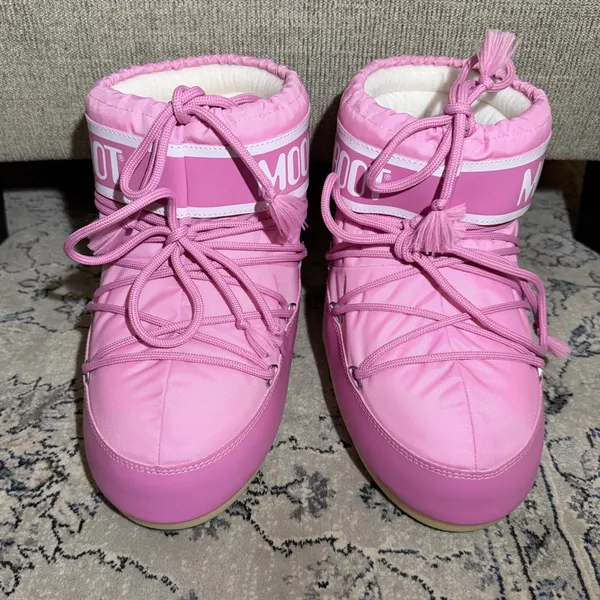 Moon Boot Icon Low Boot Pink Size 7 - Image 6