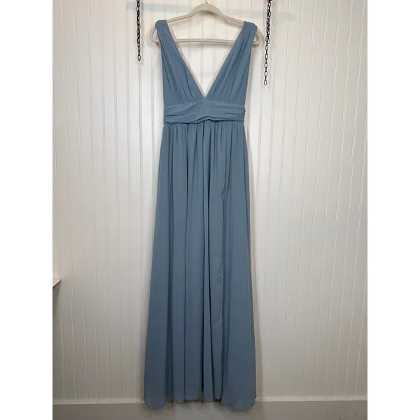 NWT Lulus Heavenly Hues Light Blue Maxi Dress Bridesmaid Wedding Formal Ball 3X - Image 2