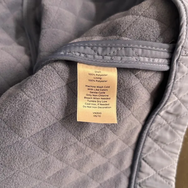 Talbots Womens Quilted Vest Size XL Teal Warm Cozy Chore Comfy‎ - Image 10
