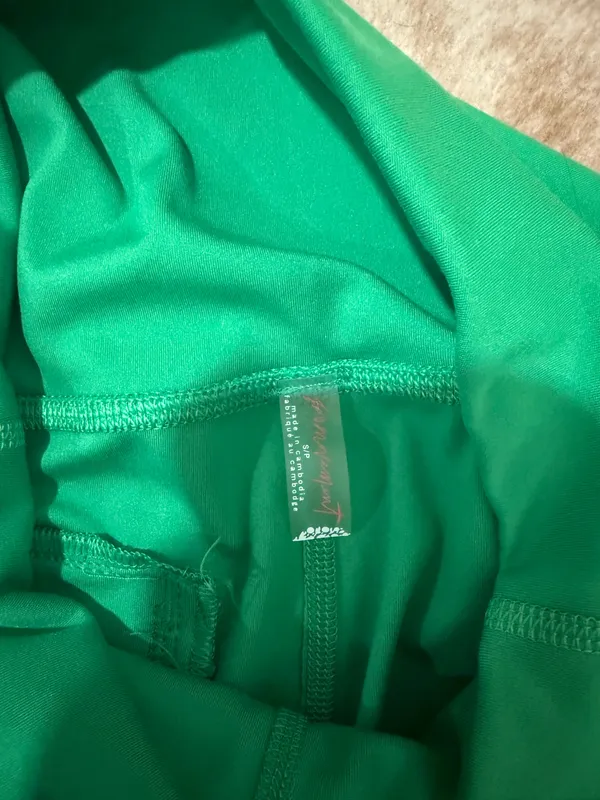 Free People Movement Island Time Shorts Small Active Green - Image 3