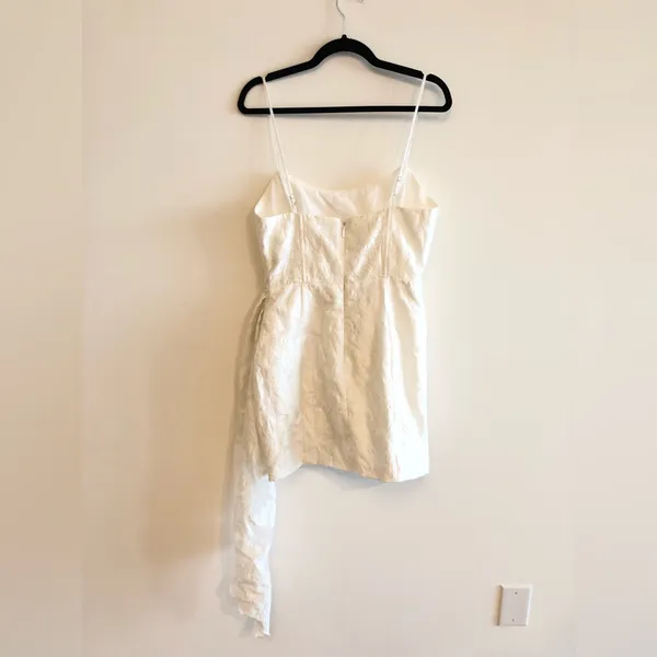 White Showpo Laine Mini Dress Size US 8 - Image 6