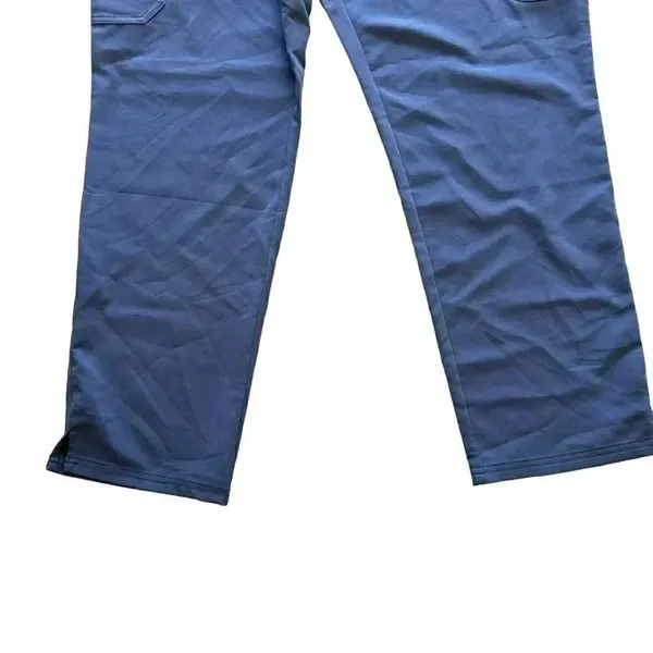 Figs Scrub Tech iCal Pants Blue Drawcord Half Elastic Waist Pants SZ XL #2154 - Image 3