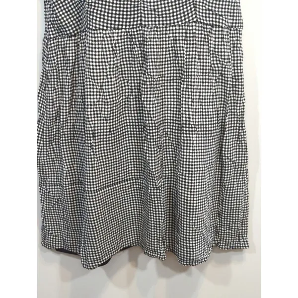 Maurices Black Gingham Tiered Top‎ Mini Dress Womens XL Cottage Core Prairie - Image 4
