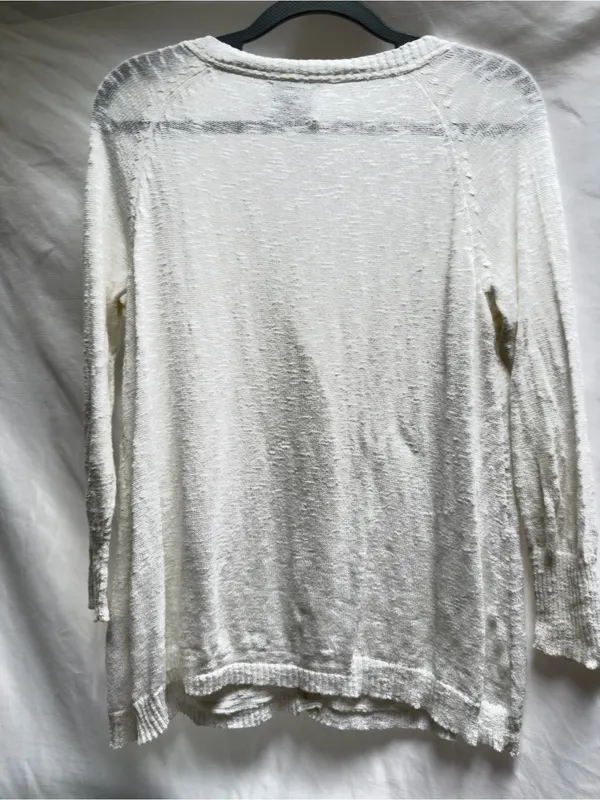 MICHAEL STARS button front cardigan with pockets in white size 1 or Medium - Image 9