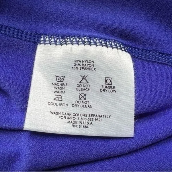 Patagonia Rare Vintage 1/2 Zip Pullover Base Layer Purple Teal Zipper Size Large - Image 10