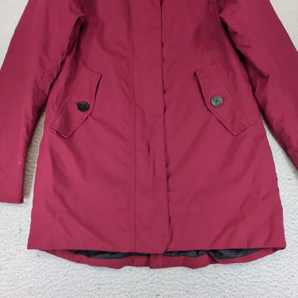 Helly Hansen Ardmore Insulated Parka Jacket Burgundy Red 53126 Women Small - Image 9
