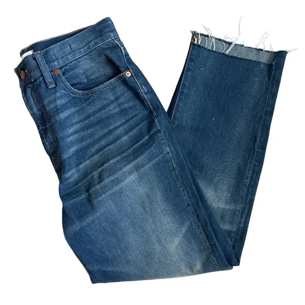 Madewell‎ The Perfect Vintage Jeans Faded Indigo Wash Cool Step Hem Size 29 - Image 7
