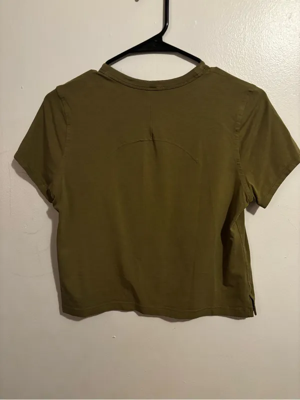 Lululemon Olive Green Short Sleeve Tee - Image 2