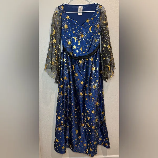 Target Adult Navy Moonlight Witch Halloween Costume WITHOUT‎ Hat Size S - Image 2