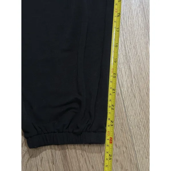 Lou & Grey Signaturesoft Jogger Jumpsuit Womens S Black Sleeveless Drawstring‎ - Image 6