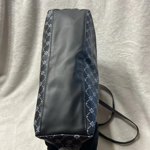 Stylish Black and Gray Tote Bag - Image 6
