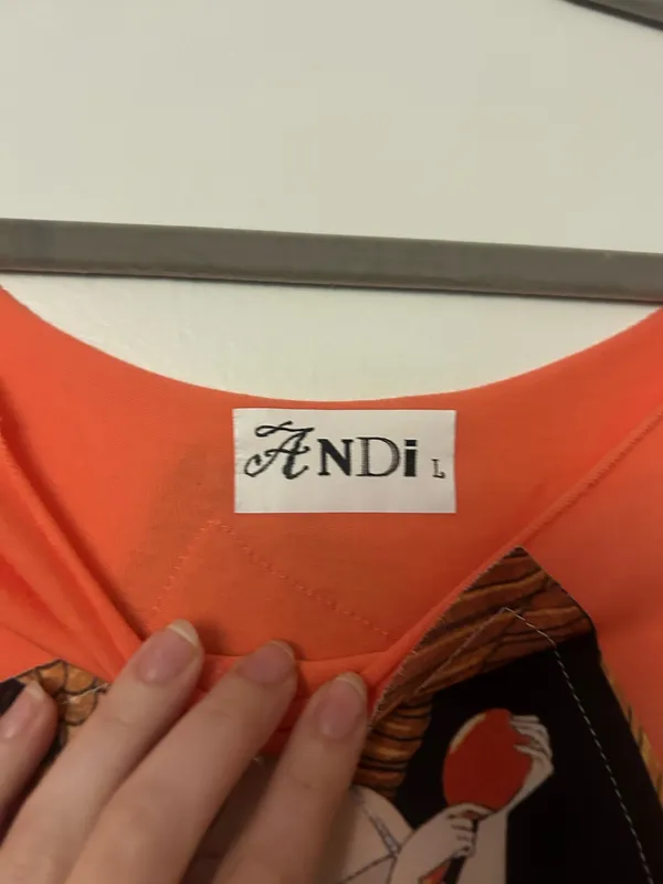 Short sleeve graphic tee Orange Size L - Image 4