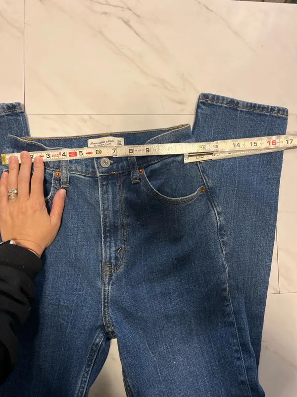 Abercrombie Curve Love Short Ultra High Rise 90s slim straight size 24 - Image 7