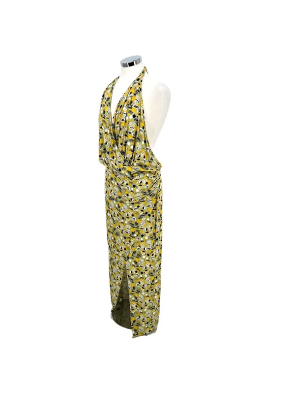 Free People Daria Floral Halter Holiday Maxi Dress Size Large NWOT Resortwear - Image 5