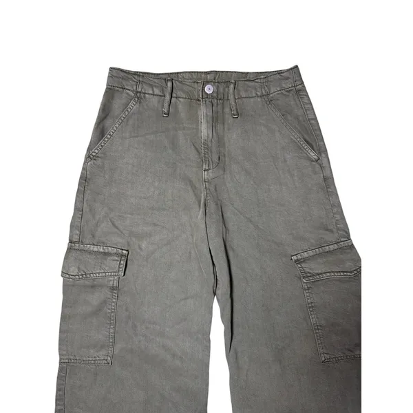 Levi’s Baggy Dad Cargo Tencel Pants Green - Image 2