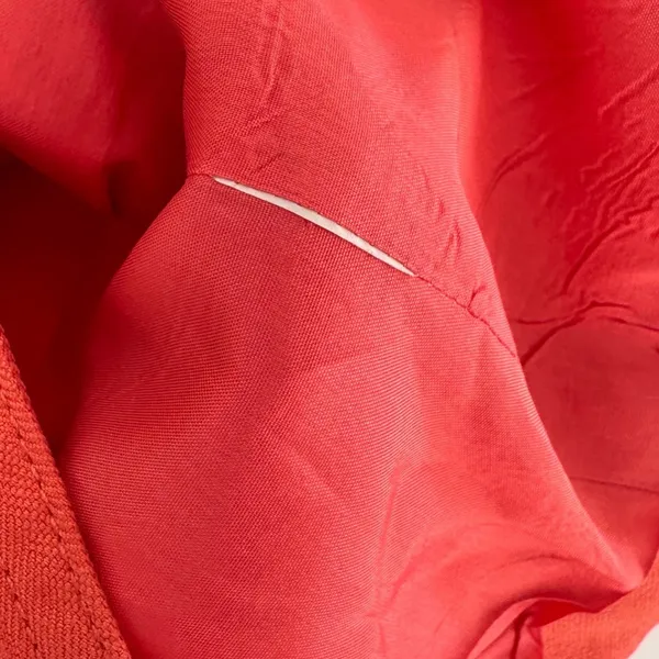 J.Crew Schoolboy Blazer Jacket Size 6 Coral Orange Striped Cuffs Business Casual - Image 5