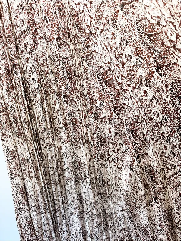 Marie Oliver Wesley Anthropologie Snake Print Pleated Maxi Skirt Size 6 - Image 4