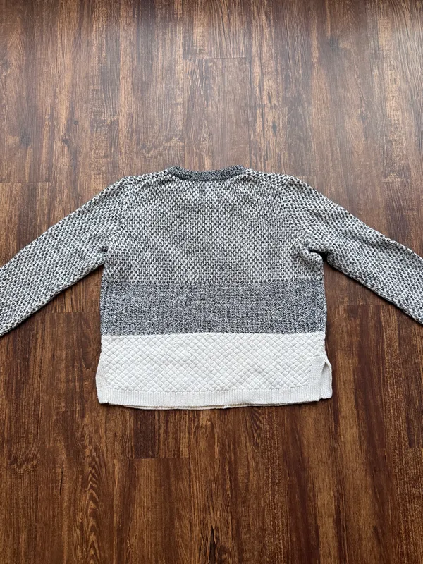 Madewell Women’s Checkpoint Color Block Crewneck Mixed Knit Sweater - Size S - Image 3