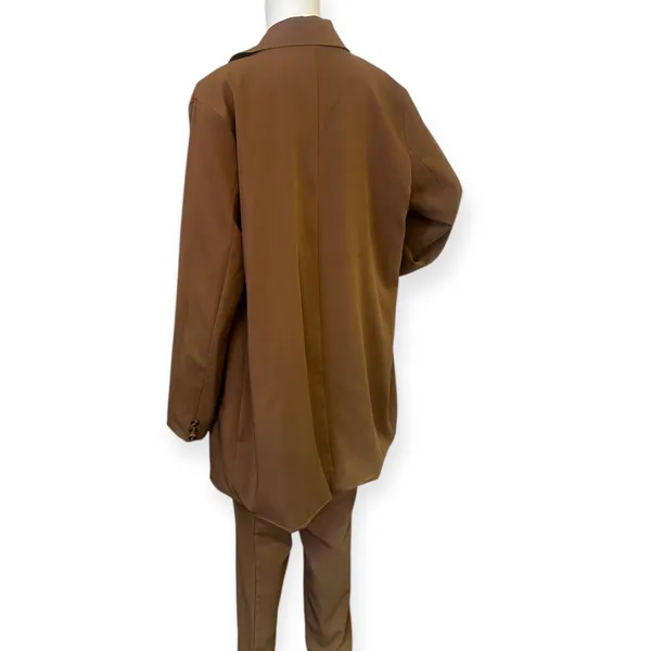 Pretty Little Thing Elegant Brown Oversized suit jacket Pantsuit - Image 6