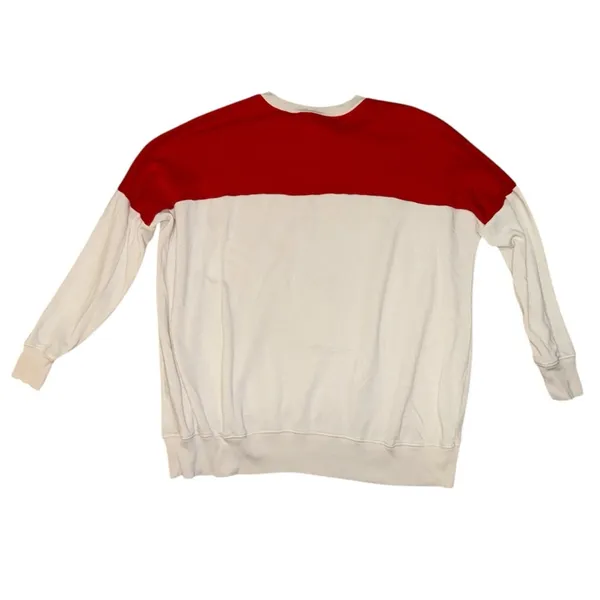 Aerie happy camper red white oversized pullover women's size women’s size small - Image 2