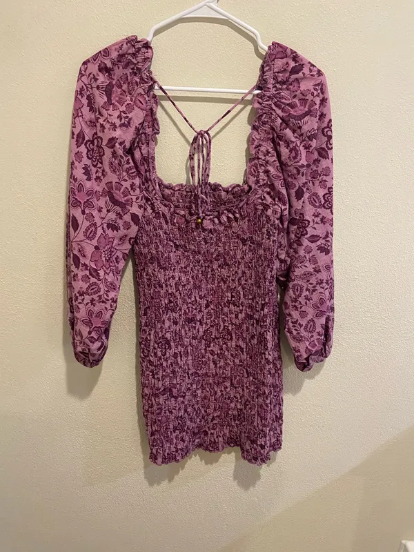 Free People Long Sleeve Mini Dress - Image 2