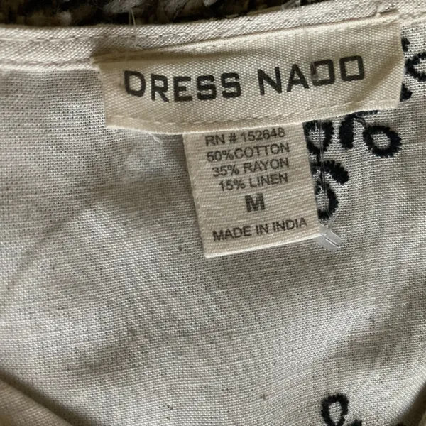 Dress Nado Embroidered Linen-Blend Wide-Leg Jumpsuit Sz M - Image 10