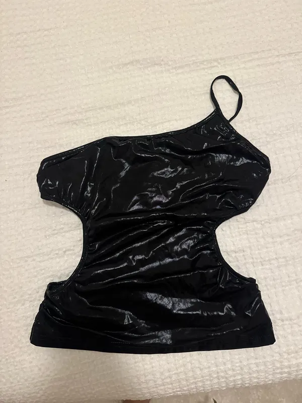 Black leather top - Image 3