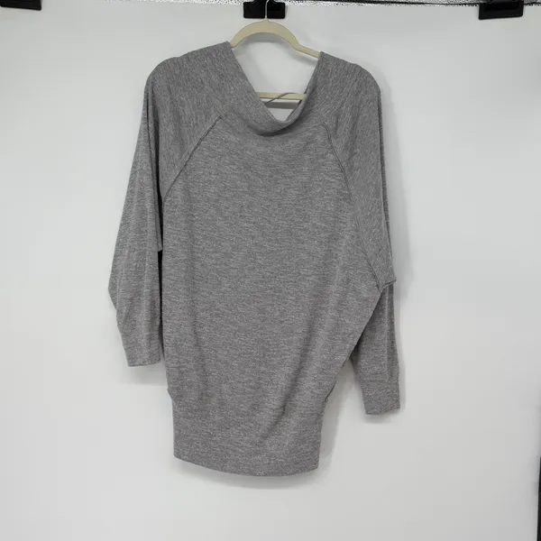 We The Free People Gray Slouchy Dolman‎ Sleeve Tunic Top Small Oversized - Image 2