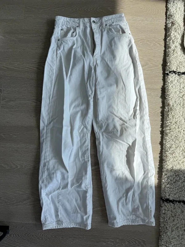 Zara White Wide-Leg / Barrel Women’s Jeans - Image 2