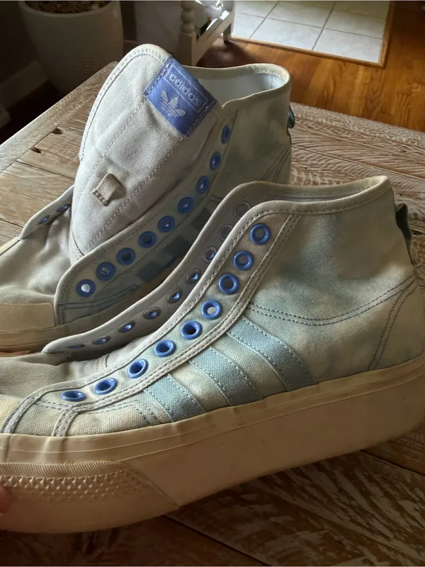 ☁️ Adidas Nizza 2” High Platform Cloud Blue Sneakers ☁️ ~ Women’s 8.5 - Image 6