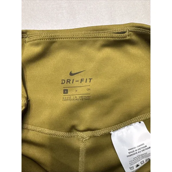 Nike One Dri-FIT Women’s Small Olive Green 7/8 Leggings DJ0778-368 EUC - Image 4