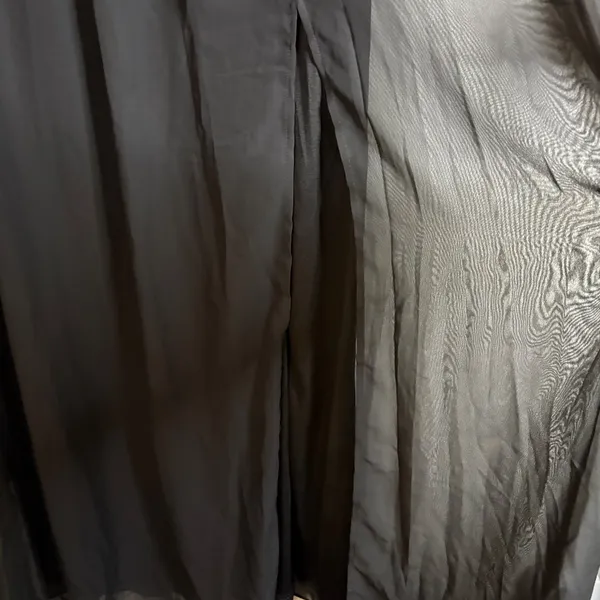 Birdy Grey Hannah‎ Chiffon Maxi Dress Black V Neck Bridesmaid Formal Large - Image 3