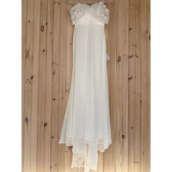 NWT Lulus Beloved Beginning White Embroidered Off-the-Shoulder Maxi Dress Sz XS - Image 2
