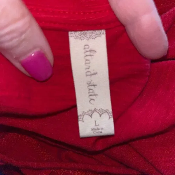 Altar’d‎ State red short sleeve top large - Image 5