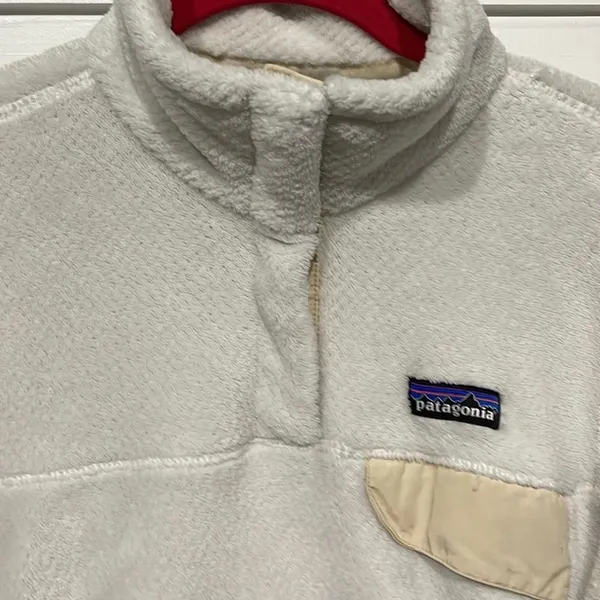 Patagonia Re-tool Snap T Fleece Pullover Ivory Medium - Image 3