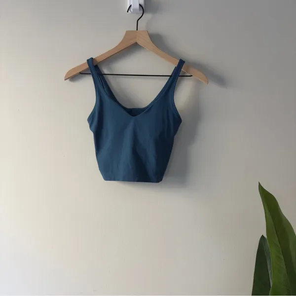 Lululemon Align Tank in Blue Borealis sleeveless Top stretch Cropped Athletic 2 - Image 3