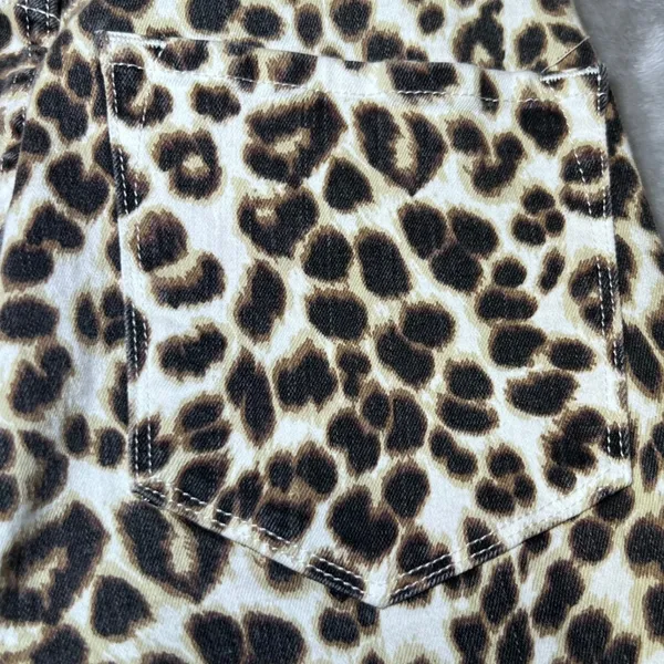 Frame‎ Womens Size 27 Ali High Rise Cigarette Leopard Print Jeans Trendy Chic - Image 12