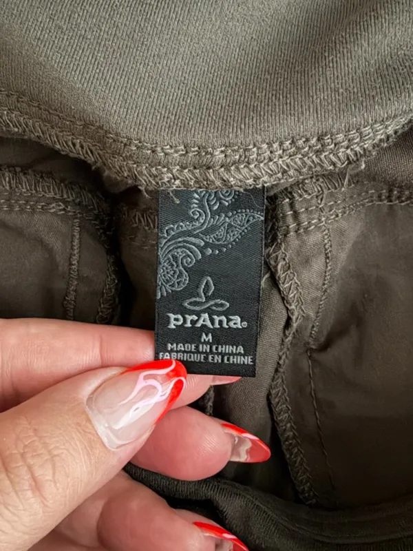 Prana Women M Mocha Brown Kanab Mid Rise Jogger Pant Stretch Hiking Granola - Image 7