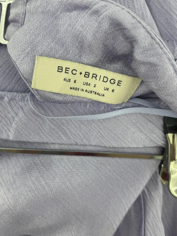 Bec & Bridge Moondance Strapless Midi Dress in Lilac AU6/US2 - Image 9