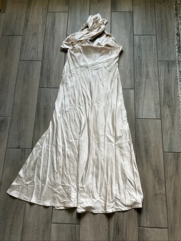 Hello Molly Cream Halter Maxi Dress - Image 5