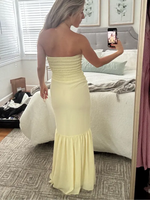 Meshki Olivette Strapless Chiffon Maxi Dress - Image 3